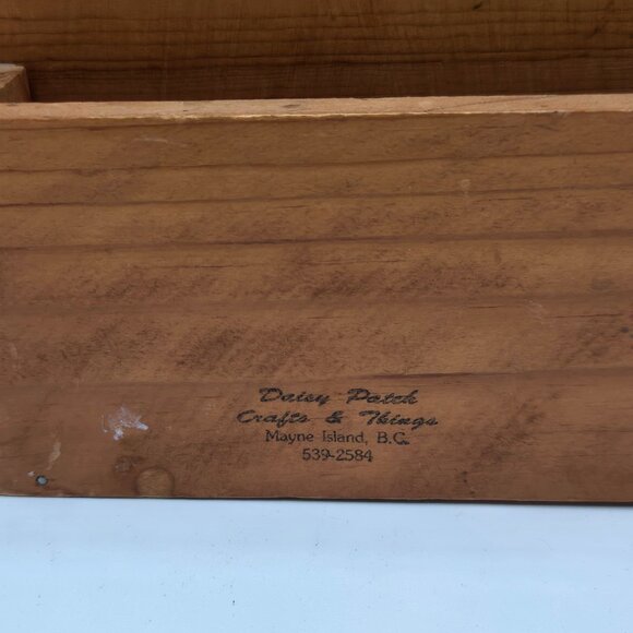 Vintage Hand-Painted Wooden Duck Letter Holder | Farmhouse Rustic Mail Organizer - Picture 7 of 14